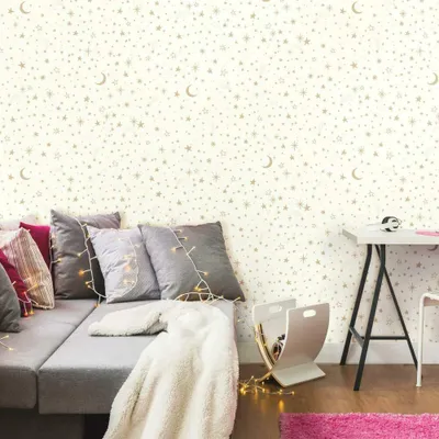 Produktbild von RoomMates Twinkle Little Star Gold selbstklebende Tapete