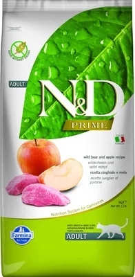 Produktbild von Farmina Pet Food N&D Prime, Adult, Apfel, Wildschwein, 5 kg, Getreidefrei