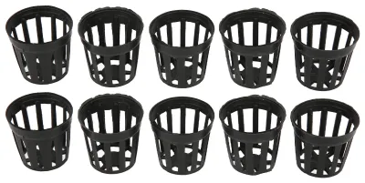 Image de 10 pièces Filets aquatiques en plastique Panier de plantation pour aquarium de jardin pour la plantation