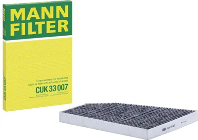 Produktbild von MANN-FILTER CUK 33 007 Innenraumfilter Pollenfilter für TESLA Model X (5YJX) Aktivkohle