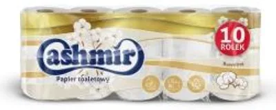 Zdjęcie produktu dla Papier Toaletowy Cashmir 3-Warstwowy Z Dodatkiem Bawełny 10 Rolek