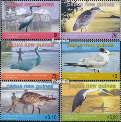 Produktbild von Briefmarken Papua-Neuguinea 2005 Mi 1109-1114 postfrisch Wasservögel