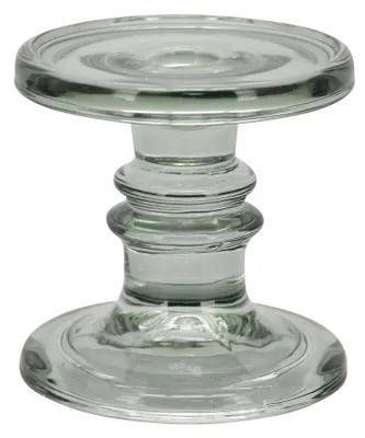 Produktbild von Kerzenleuchter Kerzenständer Kerzenteller Glas Ø11cm H11cm grün