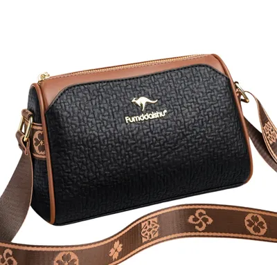 Produktbild von Elegante Umhängetasche für Damen aus schwarzem Leder
