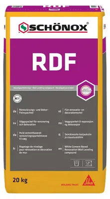 Immagine prodotto di SCHÖNOX® RDF Renovierungs- und Dekor-Feinspachtel 20 kg