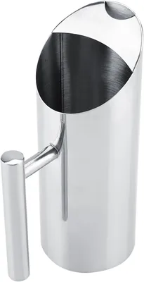 Productafbeelding van Drinkkan RVS - Waterkan Koud - Dranken Serveren - Lekvrije Tuit - 1 Liter - Zilver