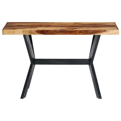 Image de vidaXL Table de salle à manger 120 x 60 x 75 cm en bois massif