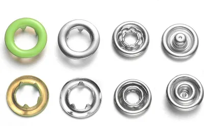 Produktbild von BabySnap Jersey Druckknöpfe (10,5mm) B44 hellgrün