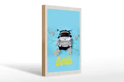 Produktbild von Holzschild Reise 20x30cm Berlin Deutschland Hauptstadt alt