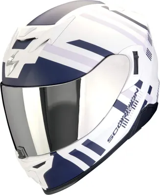 Produktbild von Scorpion Exo-520 Evo Air Banshee Helm, weiß/blau, M (57/58)