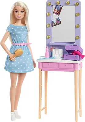 Produktbild von Barbie „Bühne frei für große Träume“ Malibu Schminktisch Spielset mit Puppe