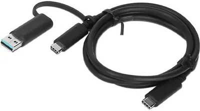 Zdjęcie produktu dla Lenovo 03X7470, 1 m, USB A/USB C, USB C, 10 Gbit/s, Czarny