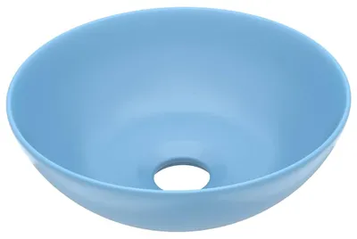 Produktbild von vidaXL Waschbecken Keramik Hellblau Rund