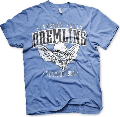 Produktbild von Team Kingston Falls Gremlins of 1984 T-Shirt - X-Large - Blue-Heather