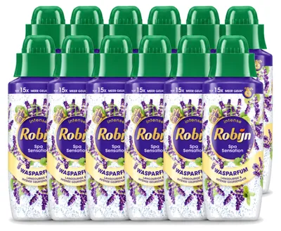 Immagine prodotto di 12 flaconi di profumo per bucato Robijn Intense Spa Sensation, capacità 342 ml - confezione  - 12 pezzi