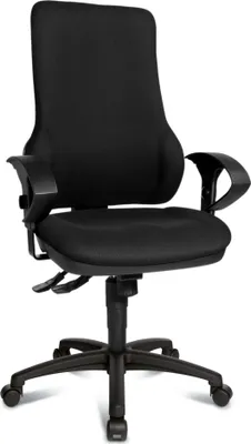 Produktbild von Topstar Action Star 1303 Schreibtischstuhl mit ergonomischer Rückenlehne - schwarz