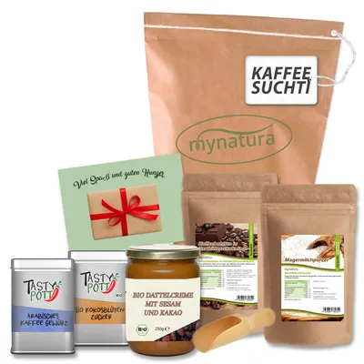 Produktbild von Mynatura Kaffeesuchti Set - Perfekt zum Lieblingsgetränk vieler Menschen