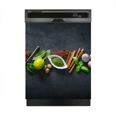 Produktbild von Magnete Dekorative 60x70 cm Küche Magnetmatte Spülmaschine - Gewürze Gemüse