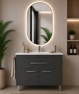 ORIGEN BATH BAHIA Badmöbel mit Waschbecken 90x45 cm, Graphit