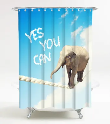 Obrázek produktu pro SANILO® Sprchový závěs Yes you can 180 x 200 cm