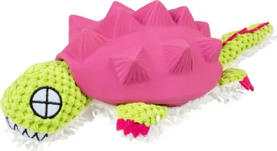 Produktbild von Duvo+ Hundespielzeug Gürteltier Plüsch/Latex violett/grün
