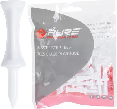 Produktbild von Pure2improve - Golf Tees "Step", Kunststoff 25er-Pack RD3942 (51 mm) (Weiß)