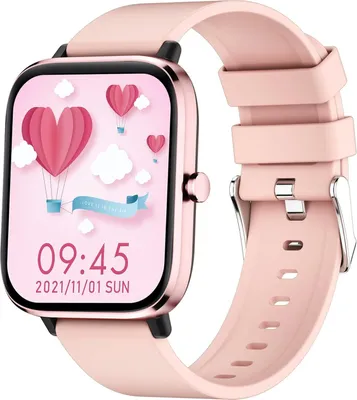Produktbild von Damen SmartwatchTelefonieren 1,7 Zoll Fitness Armbanduhr mit personalisiertem Bildschirm Sportuhr Musiksteuerung Blutdruck Schrittzähler Android IOS