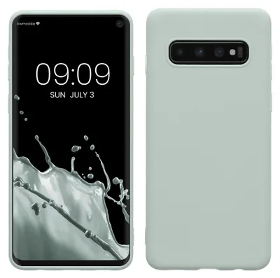 Produktbild von kwmobile Handyhülle für Samsung Galaxy S10 Hülle - TPU Case - Kabelloses Laden - Schutzhülle Cover in Cool Mint