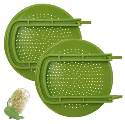 Keimdeckel mit Filter für Weithalsgläser, 2 Stück