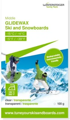 Obrázok produktu pre Wintersteiger Glidewax Ski Wax Snowboard Wax 100g Univerzálny vosk -15º až +4º