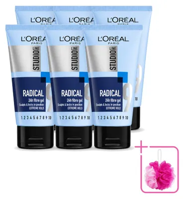 Immagine prodotto di 6 x L'Oréal Paris Studio Line Radical, gel super forte, 150 ml - confezione risparmio - 6 pezzi