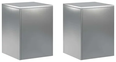 Produktbild von Pflanzenständer 2 pcs Silber 30 x 30 x 40 cm Edelstahl