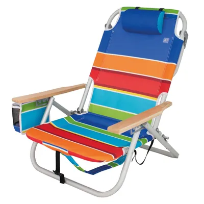 Image de Eurotrail Chaise de plage 2 en 1 Sete Multicolore Rayé