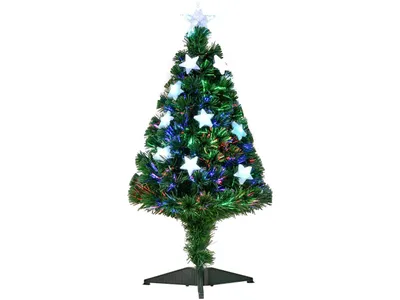 Productafbeelding van Kunstkerstboom 02-0344, met LED-verlichting, 90 takken, kunststof, 90 cm
