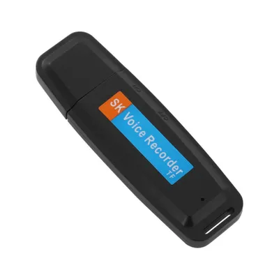 Obrázek produktu pro USB Diktafon hlasový záznamník, až 32 GB paměť, nahrávání hlasu, zvuku Diktafon Daklos Barva: Černá