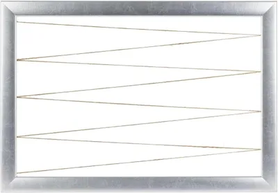 Produktbild von Fotohalter Pinnwand Fotorahmen Silber Neo Collage Line Bilderrahmen inklusive CLAMARO, Größe:65x45cm (Querformat)