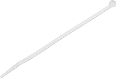 Produktbild von StarTech.com 20 cm Kabelbinder - 4 mm breit, 55 mm Bündeldurchmesser, 22 kg Zugfestigkeit, selbstsichernde Nylon-Kabelbinder mit gebogener Spitze, 94V-2/UL , weiß, 1000 Stück, Lösbarer Kabelbinder, Nylon, Kunststoff, Weiß, 4 cm, V2, -40 - 85 °C