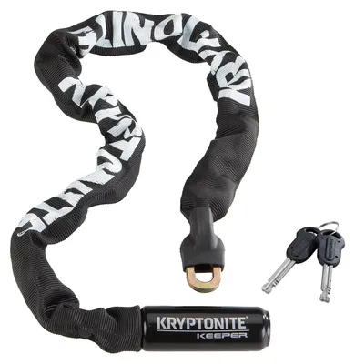 Immagine prodotto di Lucchetto per bicicletta - Catena in acciaio temprato - 7 mm - 85 cm - Con 2 chiavi