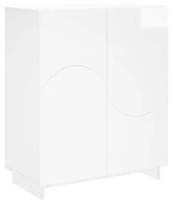 Immagine prodotto di Armadio per scarpe vidaXL, 73 x 38 x 87,5 cm, materiale composito, bianco lucido