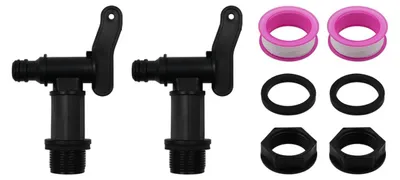 Produktbild von Solidchoice – 2 Stück Wasserhahn für Regentonne mit wasserdichtem Klebeband