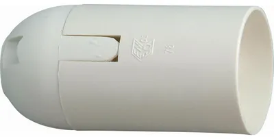 Produktbild von Lampenfassung Schnurpendel Lampenschirme Leuchtenpendel E27 E14 Retro Vintage Doppelpack Isolierstofffassung E14 glatt