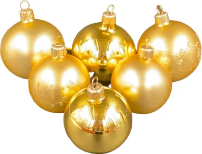 Produktbild von Weihnachtskugeln, Glasskugeln, Tannenbaumkugeln Gelb