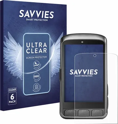 Produktbild von 6x Für Wahoo Elemnt ACE Schutzfolie Savvies Displayschutz Display Schutz Folie Klar Transparent