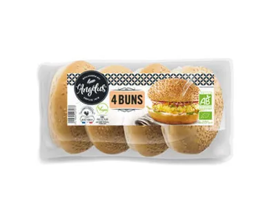 Produktbild von Hamburger-Buns mit Sesam 4 Stück x50g 6er Pack