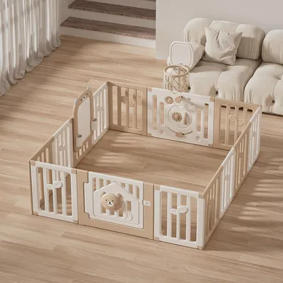 Produktbild von Babyheim Krabbelgeländer Sicherheitszaun Laufgitter Laufstall 180*200cm【FE-WL-XXL02】