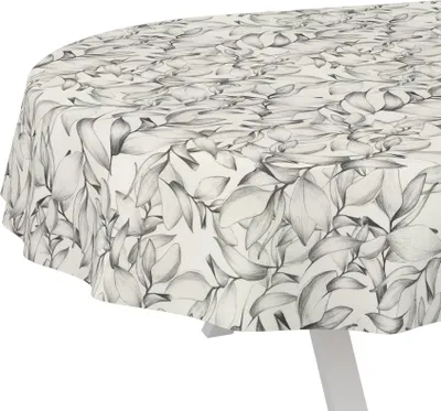 Produktbild von Tischdecke Selene-Maritim Weiß Oval 220x140cm Schnittkante