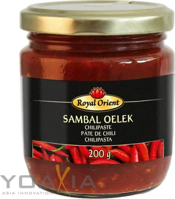 Produktbild von Royal Orient Sambal Oelek Chilipaste 200g, Chilli Paste