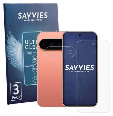 Produktbild von 6x Für Google Pixel 11 Pro (Display+Kamera) Schutzfolie Savvies Displayschutz Display Schutz Folie Klar Transparent