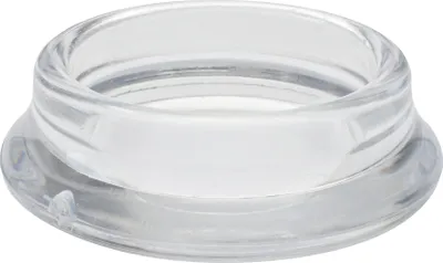 Produktbild von WAGNER Möbeluntersetzer rund Rohr 4tlg. - Durchmesser Ø 23 / 35 x 11 mm, Abrieb 4 mm, Kunststoff transparent - 15042399