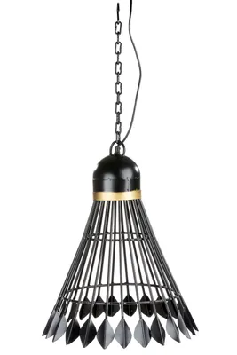 Immagine prodotto di Gilde lampada a sospensione "Shuttlecock" ferro, metallo nero 68066
